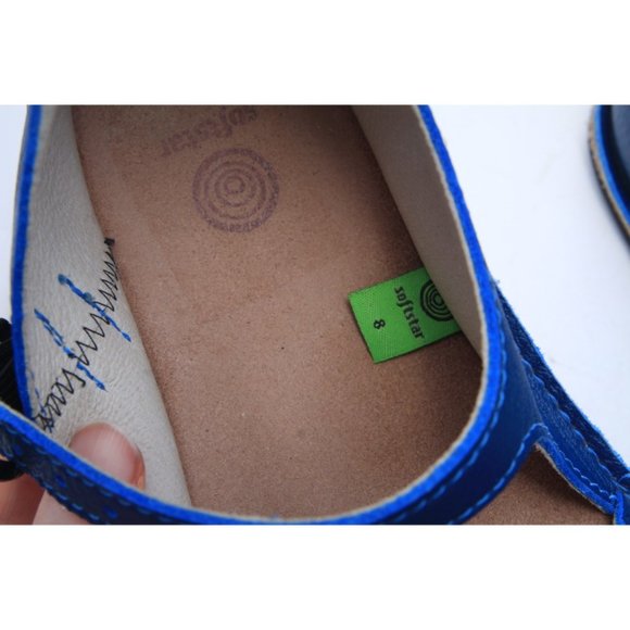 Soft Star softstar merry jane mary jane shoes CUSTOMIZED blue sz u 8 = us 8.5-9 - Picture 14 of 14